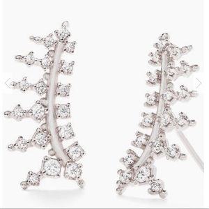 Kendra Scott silver ear climbers